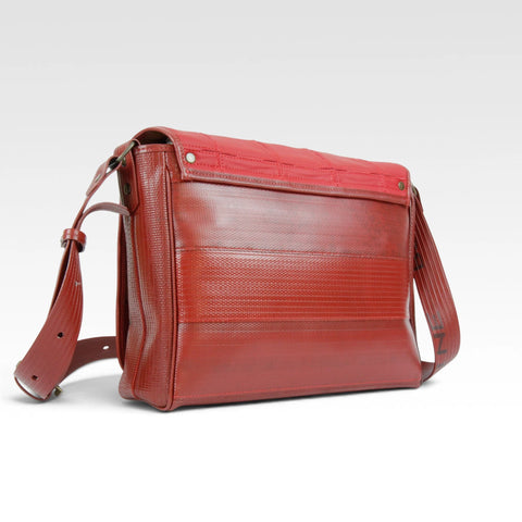 Messenger Bag | Leather & Fire-hose