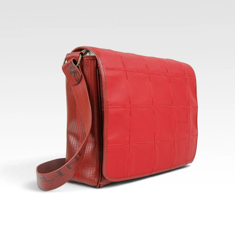 Messenger Bag | Leather & Fire-hose