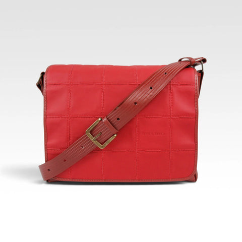 Messenger Bag | Leather & Fire-hose