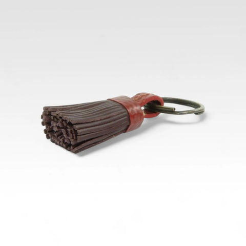 Mini Tassel Keyring | Leather & Fire-hose