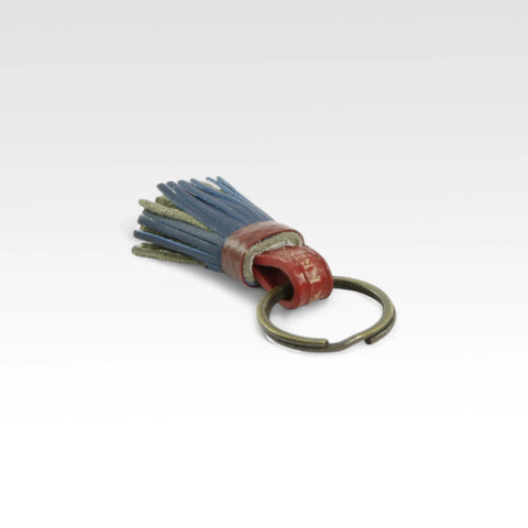Mini Tassel Keyring | Leather & Fire-hose