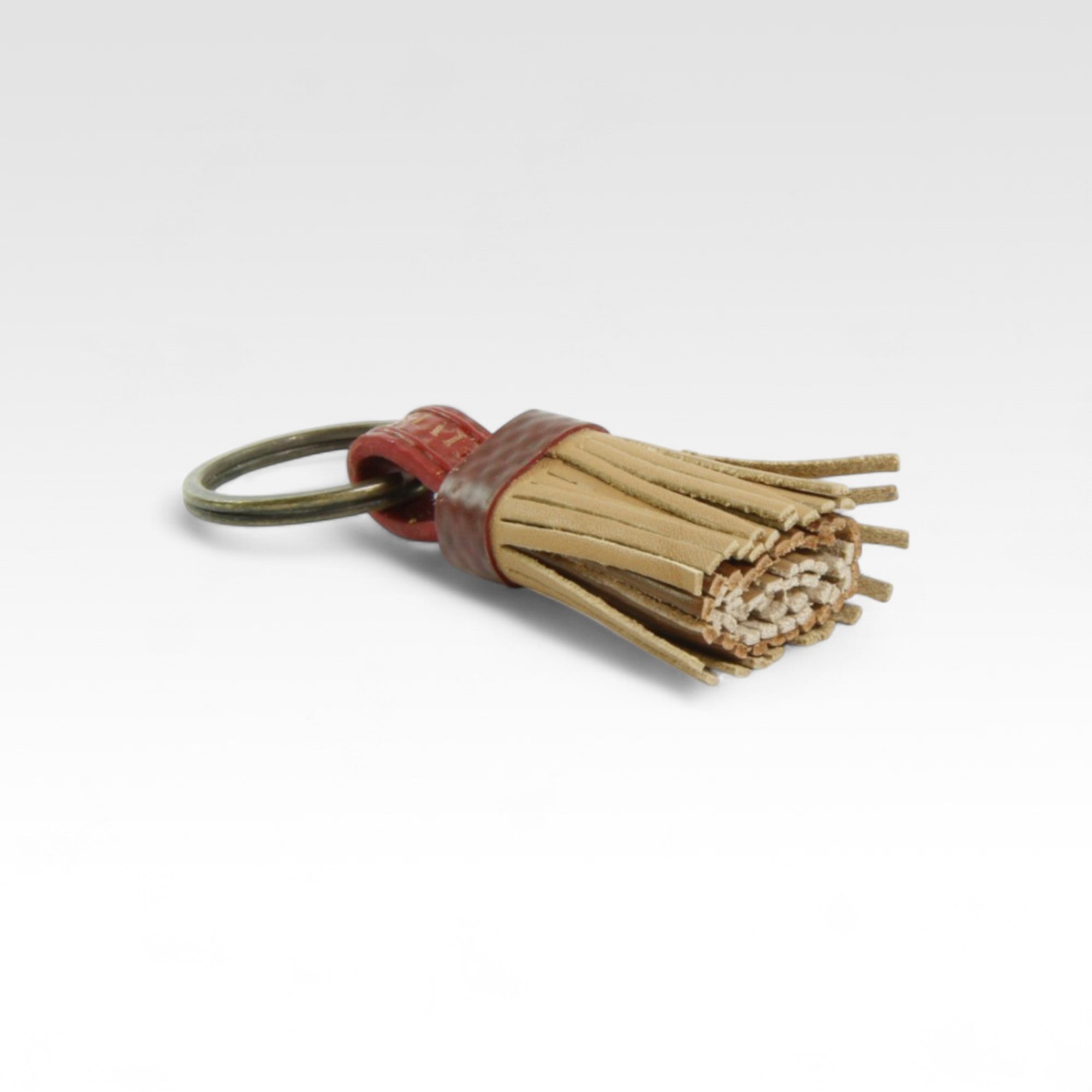 Mini Tassel Keyring | Leather & Fire-hose