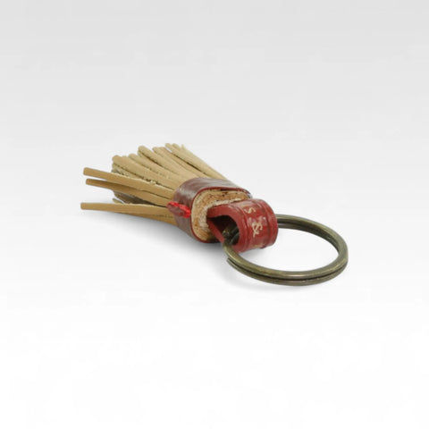 Mini Tassel Keyring | Leather & Fire-hose