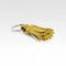 The Elvis & Kresse Mini Tassel Keyring made from rescued leather and genuine decommissioned fire-hose