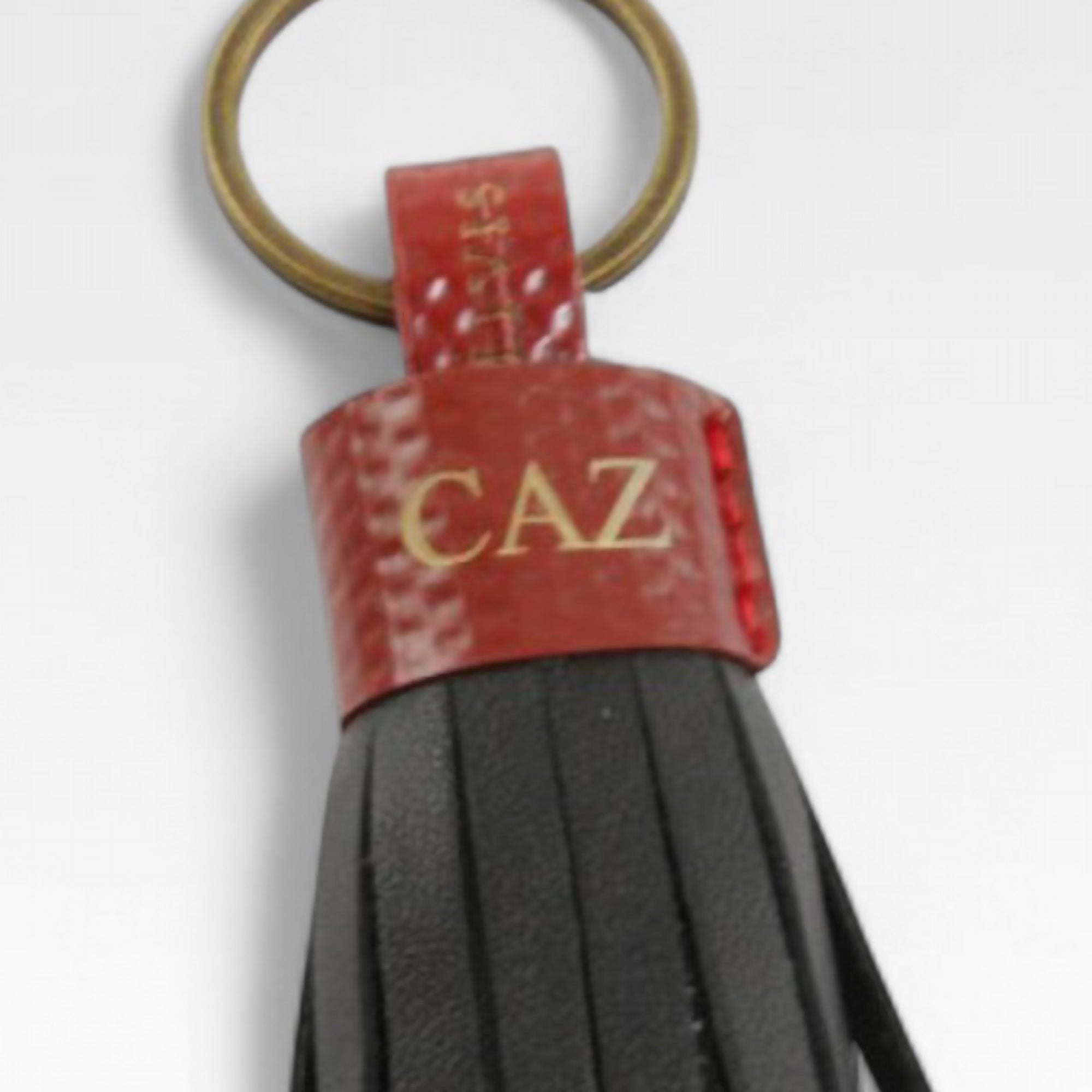 Tassel Keyring | Leather & Fire-hose