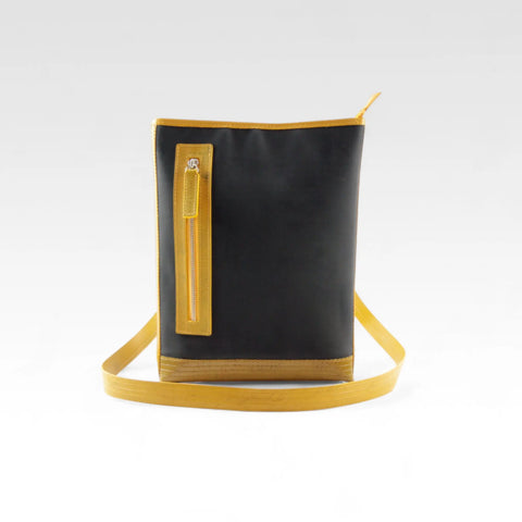 The Elvis & Kresse Reporter bag made from reclaimed printing blanket and decommissioned fire-hose