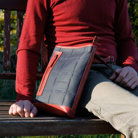 Reporter Bag | Leather & Fire-hose
