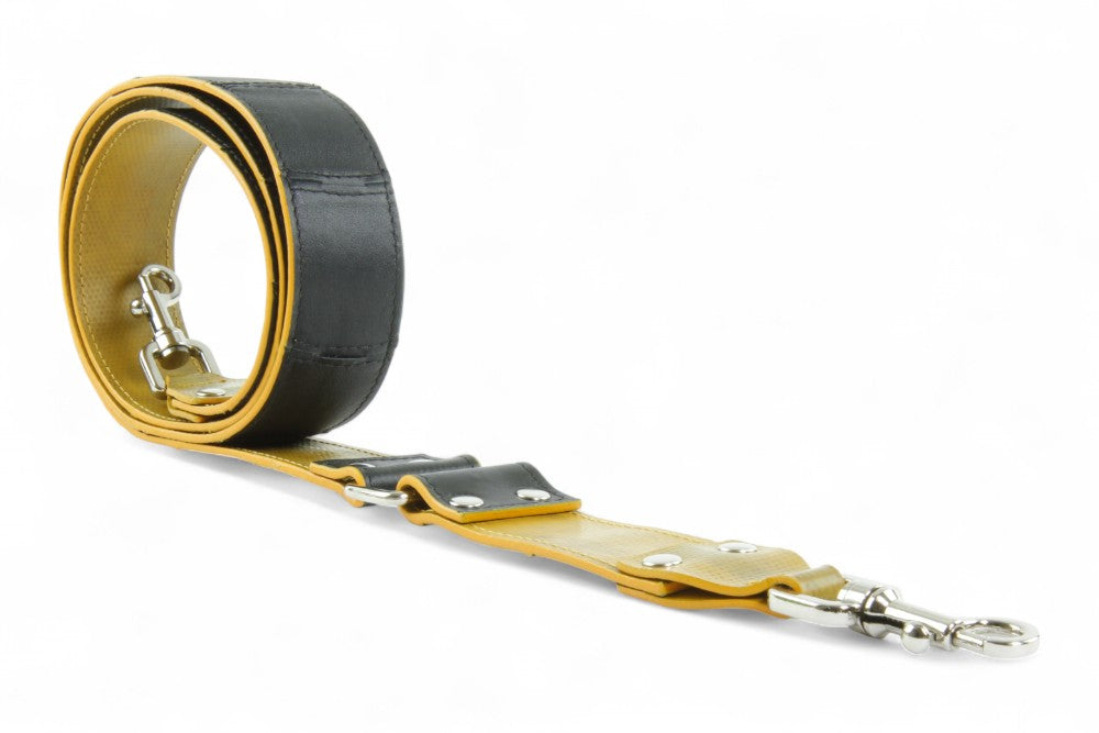 Sustainable leather shoulder strap