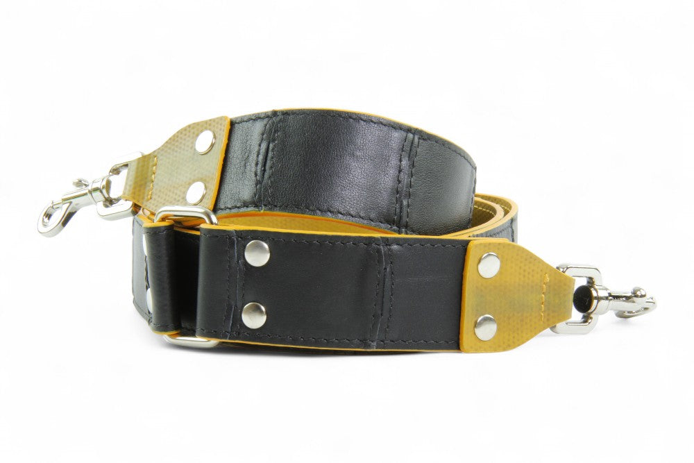 Leather shoulder strap