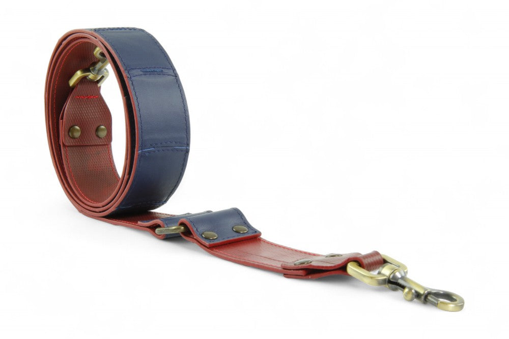 Sustainable leather shoulder strap
