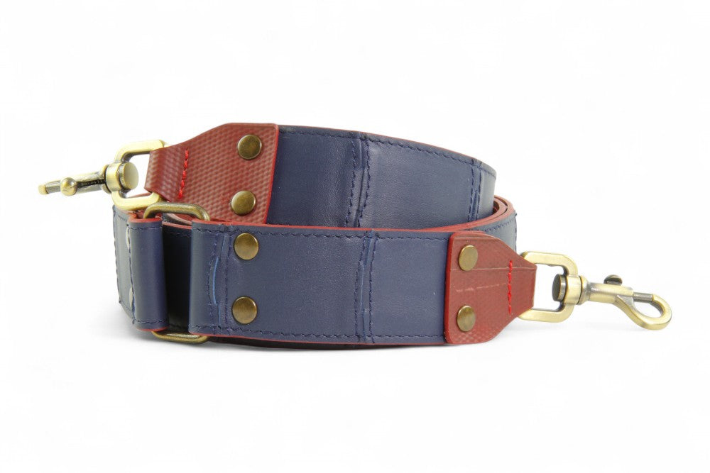Leather shoulder strap