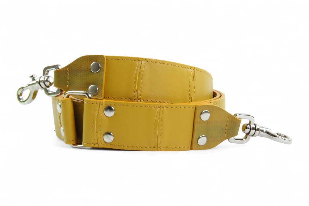 Leather shoulder strap