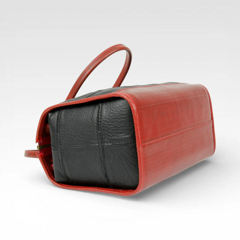 Small Post Bag | Leather & Fire-hose