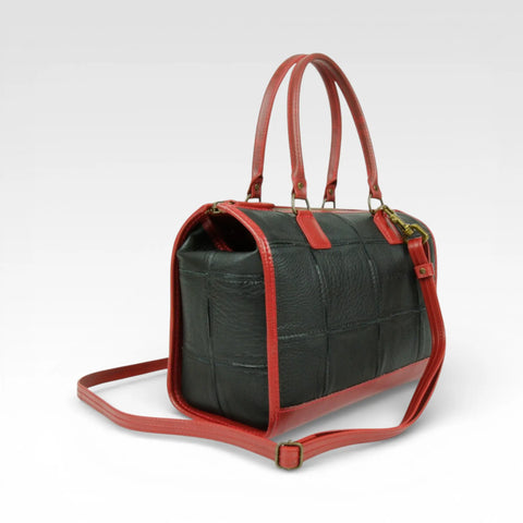 Small Post Bag | Leather & Fire-hose