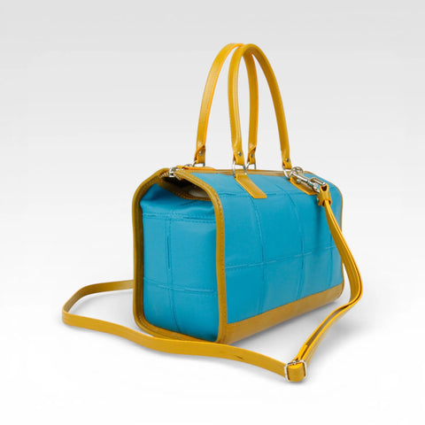 Small Post Bag | Leather & Fire-hose