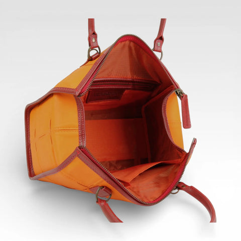 Small Post Bag | Leather & Fire-hose