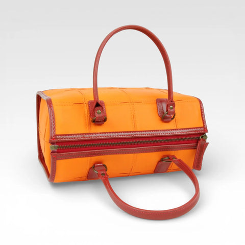 Small Post Bag | Leather & Fire-hose