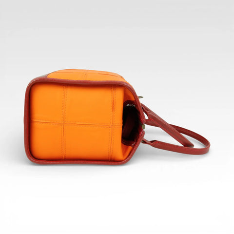 Small Post Bag | Leather & Fire-hose