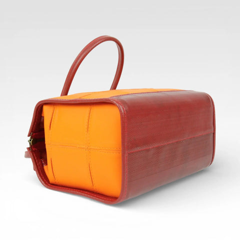 Small Post Bag | Leather & Fire-hose