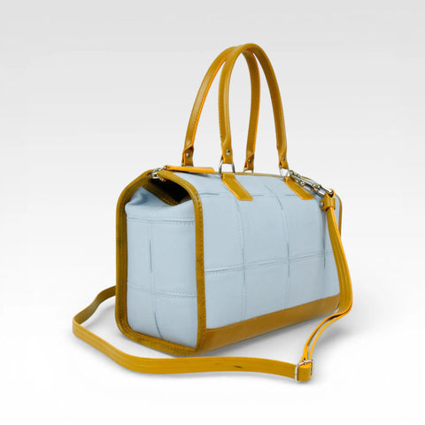 Small Post Bag | Leather & Fire-hose