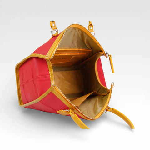 Small Post Bag | Leather & Fire-hose