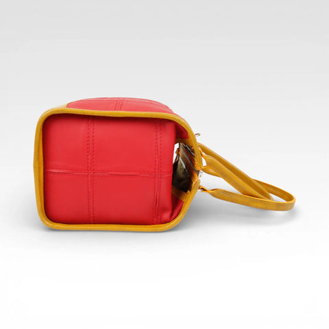 Small Post Bag | Leather & Fire-hose