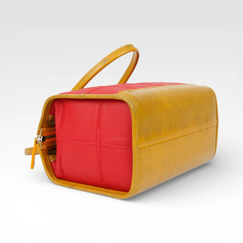 Small Post Bag | Leather & Fire-hose