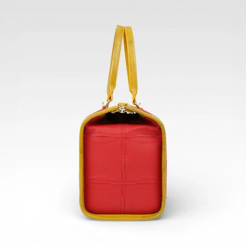 Small Post Bag | Leather & Fire-hose