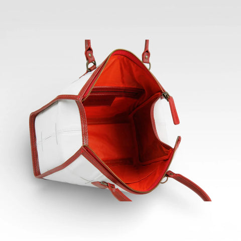 Small Post Bag | Leather & Fire-hose