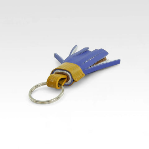 The Elvis & Kresse Tassel Keyring made from rescued leather and genuine decommissioned fire-hose