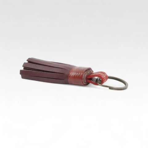 Tassel Keyring | Leather & Fire-hose