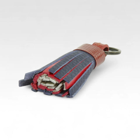 Tassel Keyring | Leather & Fire-hose