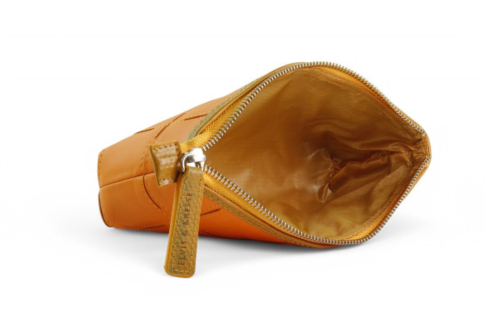 leather toiletry pouch