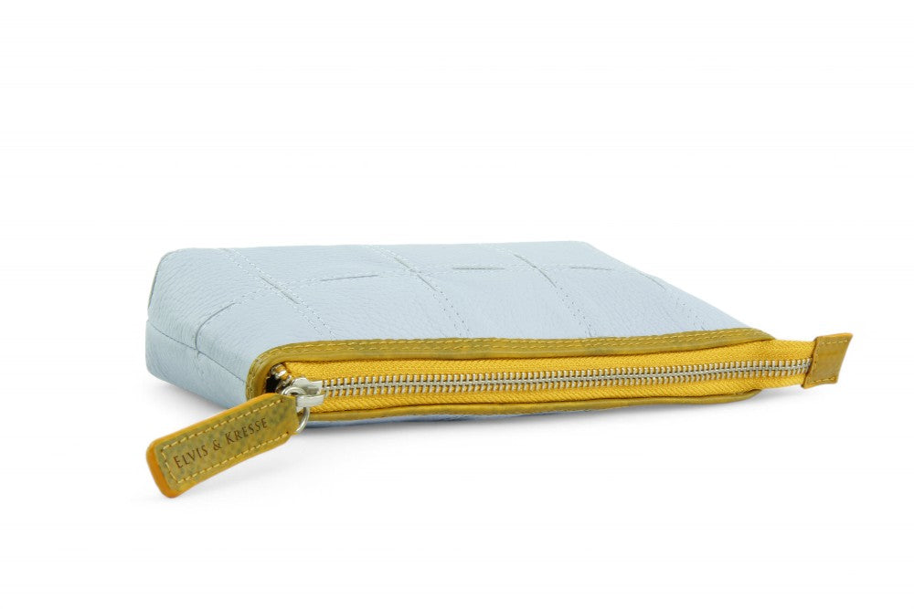 sustainable leather toiletry pouch