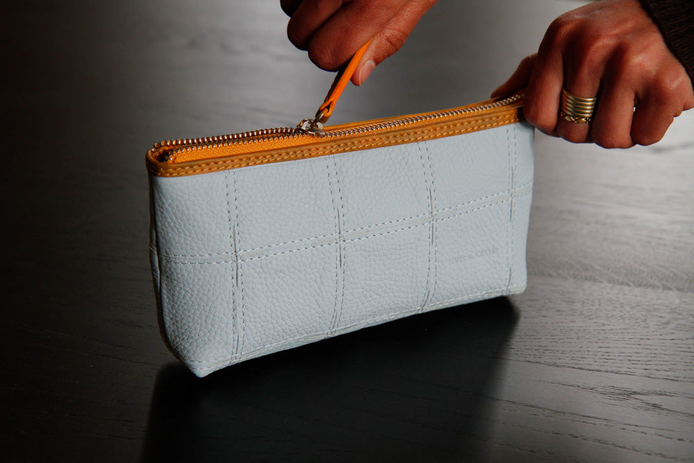 leather toiletry pouch
