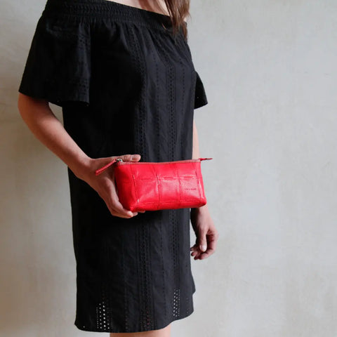 Toiletry Pouch | Leather & Fire-hose