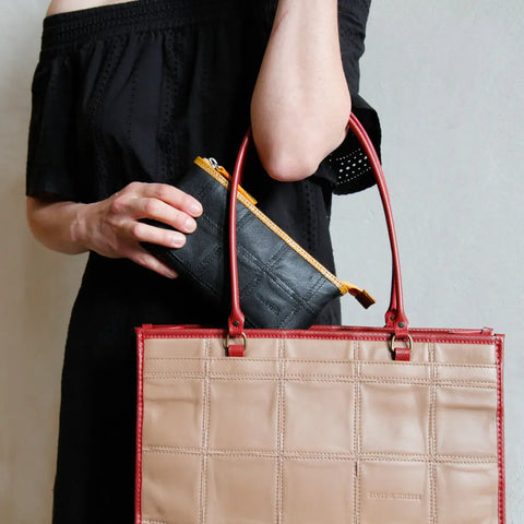 Toiletry Pouch | Leather & Fire-hose