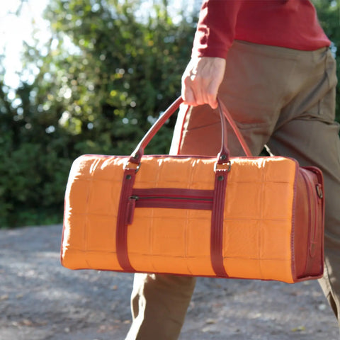 Overnight Bag | Leather & Fire-hose