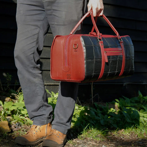 Overnight Bag | Leather & Fire-hose