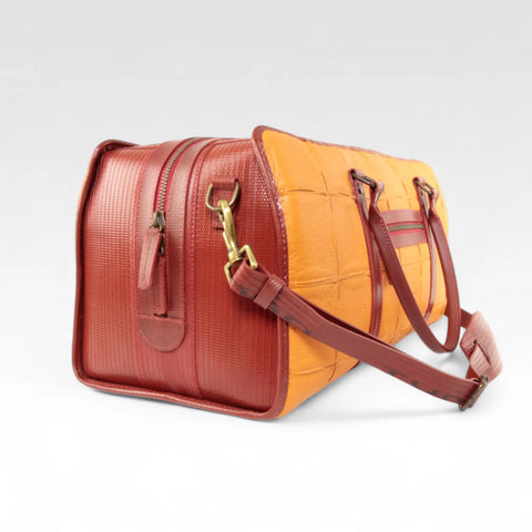 Overnight Bag | Leather & Fire-hose