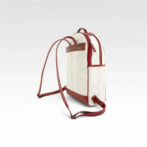 Voyager Backpack | Leather & Fire-hose