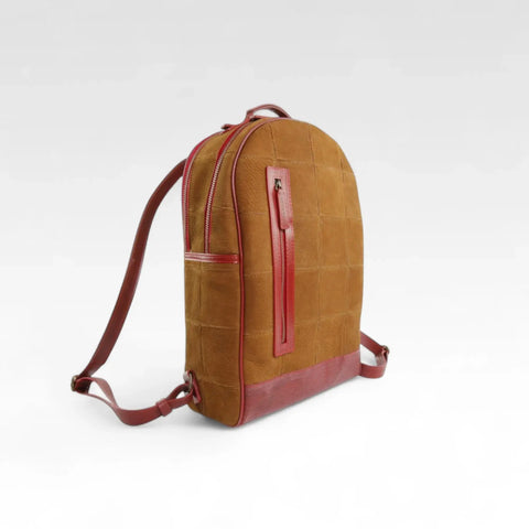 Voyager Backpack | Leather & Fire-hose