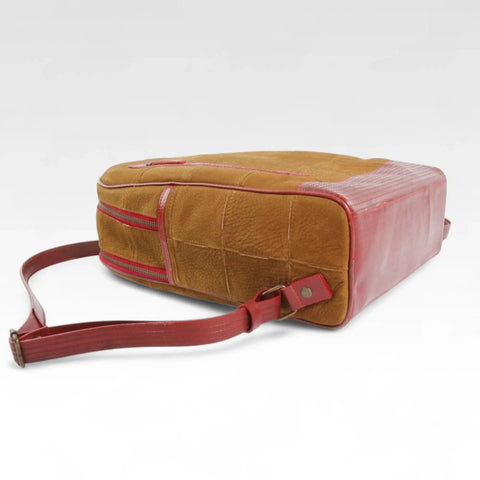 Voyager Backpack | Leather & Fire-hose