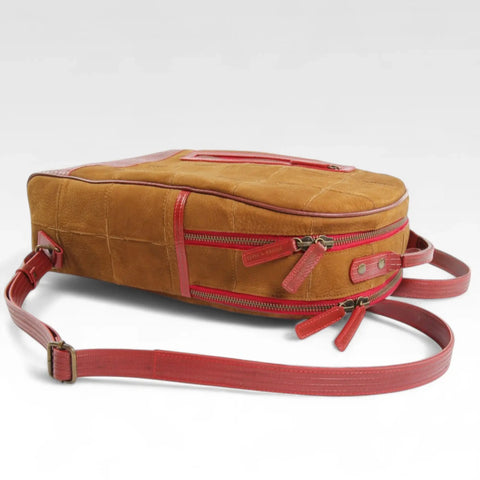 Voyager Backpack | Leather & Fire-hose