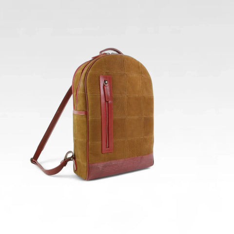 Voyager Backpack | Leather & Fire-hose