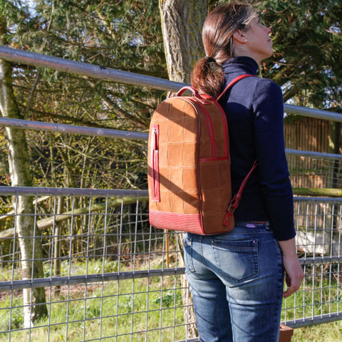 Voyager Backpack | Leather & Fire-hose