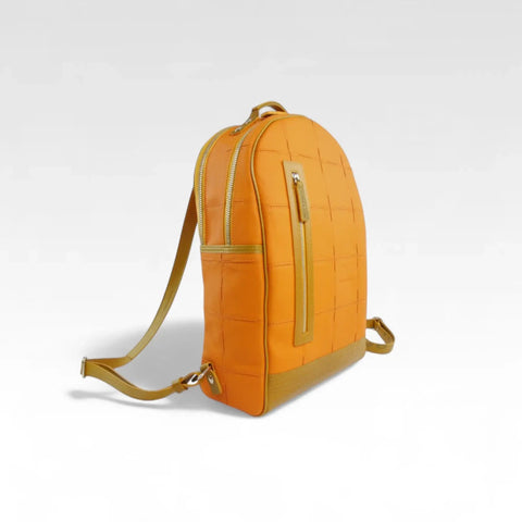 Voyager Backpack | Leather & Fire-hose