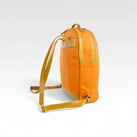 Voyager Backpack | Leather & Fire-hose