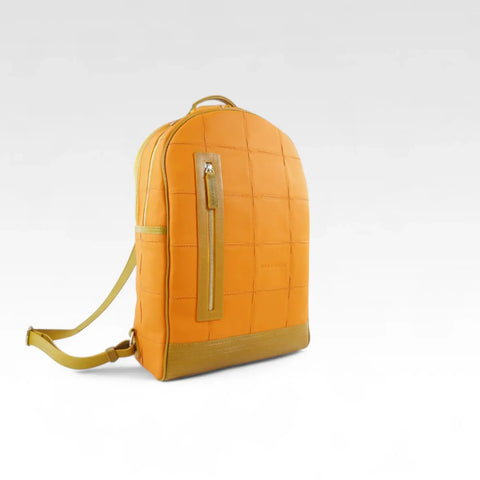 Voyager Backpack | Leather & Fire-hose