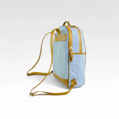 Voyager Backpack | Leather & Fire-hose